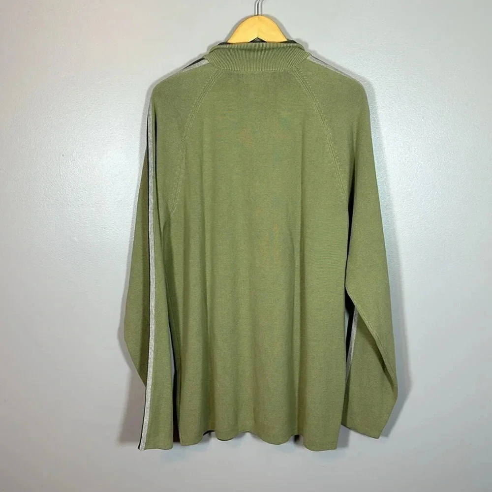 Eddie Bauer 1/4 Zip Long Sleeve Sweater Mens XLT